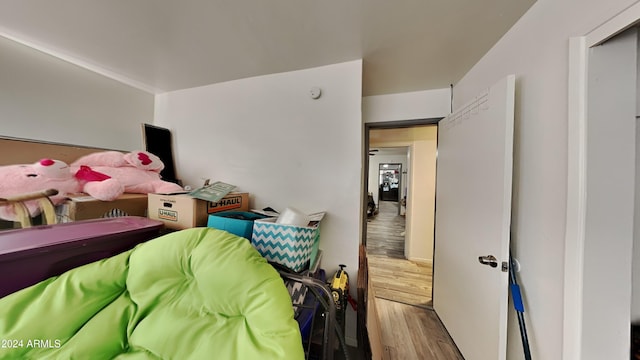 bedroom featuring light hardwood / wood-style floors