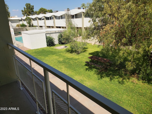 view of balcony