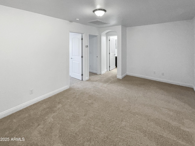 view of carpeted empty room