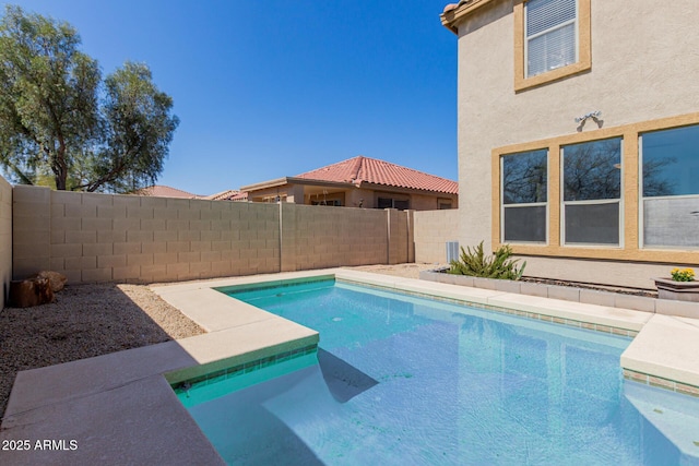 view of pool with a fenced in pool and a fenced backyard