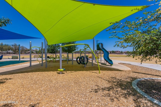 view of community jungle gym