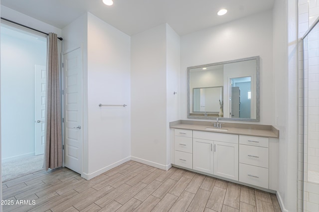 bathroom featuring vanity