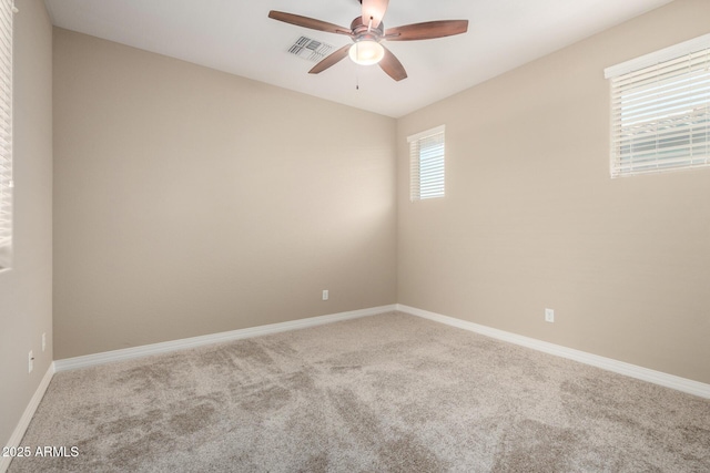3338 E Coconino Dr, Gilbert, AZ 85298 - spare room featuring ceiling fan and carpet floors