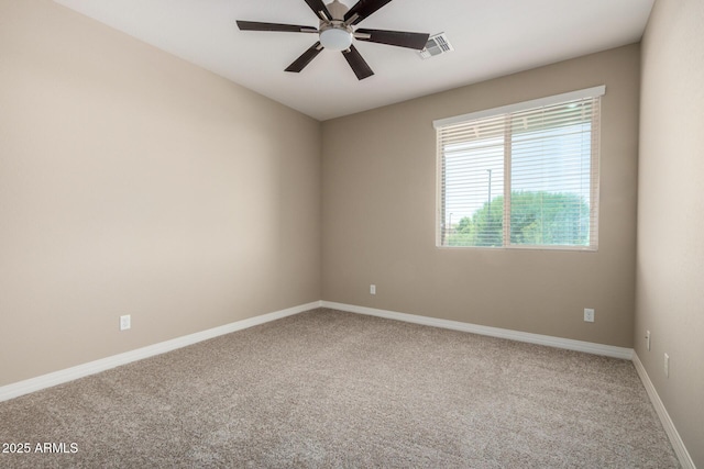 3338 E Coconino Dr, Gilbert, AZ 85298 - spare room featuring carpet flooring and a ceiling fan