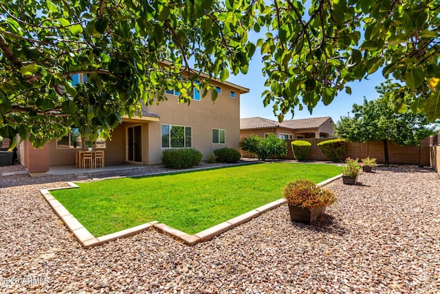 3338 E Coconino Dr, Gilbert, AZ 85298 - fenced backyard featuring a patio
