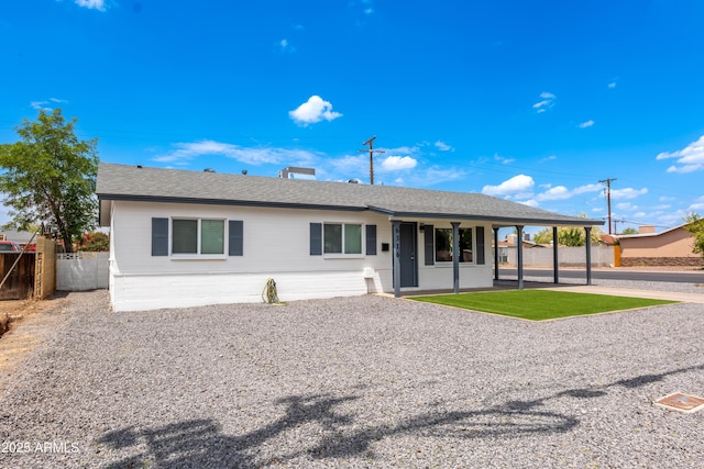6316 N 23rd Ave, Phoenix, AZ 85015 - ranch-style house with fence and roof with shingles