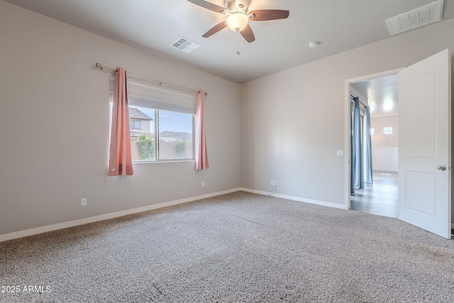809 W Coles Rd, Phoenix, AZ 85041 - empty room with carpet floors, a ceiling fan, baseboards, and a smoke detector