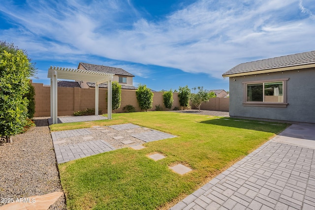 809 W Coles Rd, Phoenix, AZ 85041 - view of yard with a pergola and a patio