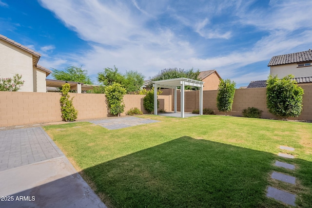 809 W Coles Rd, Phoenix, AZ 85041 - view of yard with a pergola and a patio area