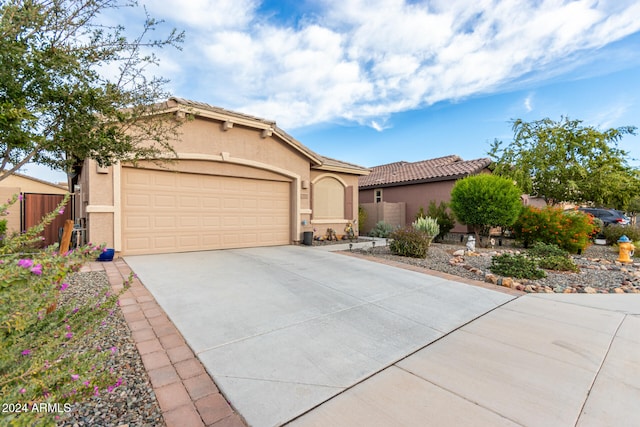 view of front of house featuring a garage