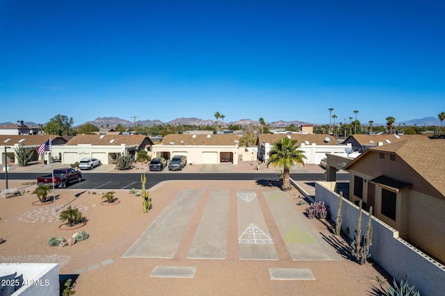 exterior space with a mountain view