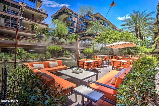 view of patio / terrace with outdoor lounge area