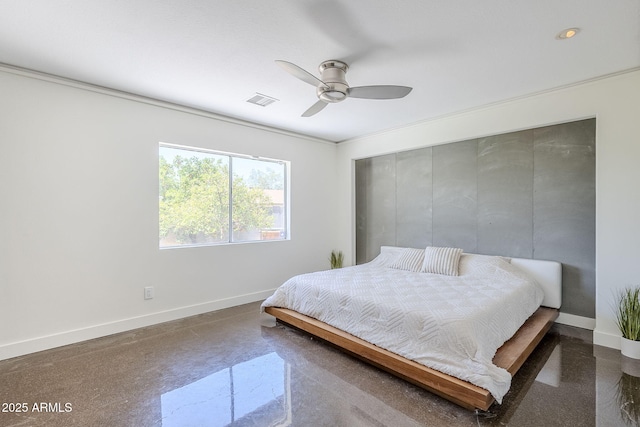 5239 E Waltann Ln, Scottsdale, AZ 85254 - bedroom with baseboards and ceiling fan