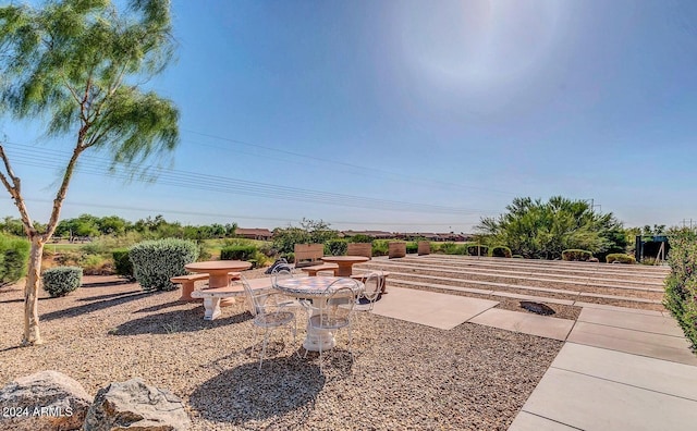 view of yard with a patio