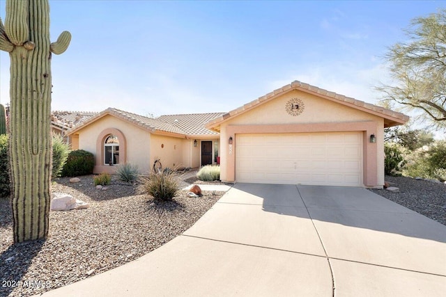 view of front of home featuring a garage