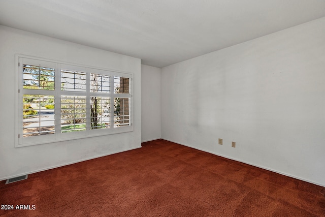 view of carpeted empty room