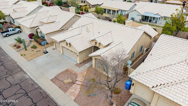 drone / aerial view featuring a residential view