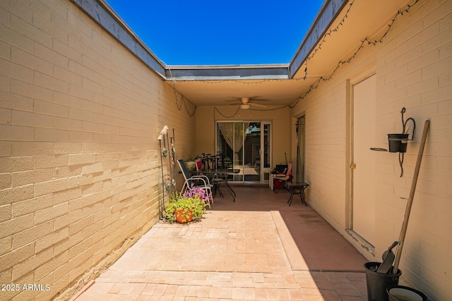 1951 E Del Sur Dr, Tempe, AZ 85283 - view of patio featuring ceiling fan