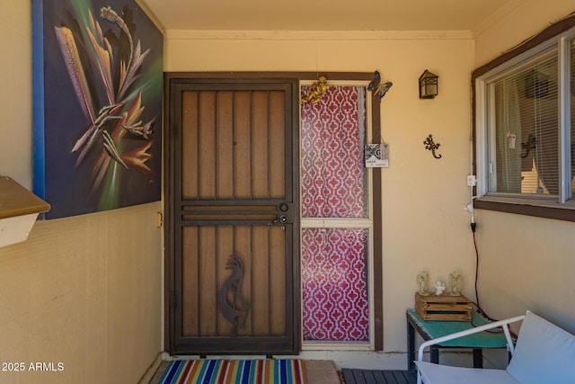 1951 E Del Sur Dr, Tempe, AZ 85283 - doorway to property with stucco siding and covered porch