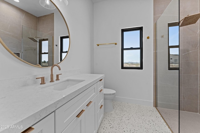 34198 S State Route 89th Hwy, Wickenburg, AZ 85390 - full bath with vanity, walk in shower, toilet, and baseboards