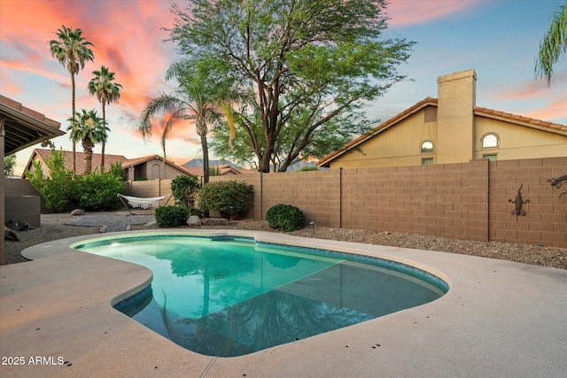 13361 N 99th Pl, Scottsdale, AZ 85260 - view of pool featuring a fenced backyard and a patio