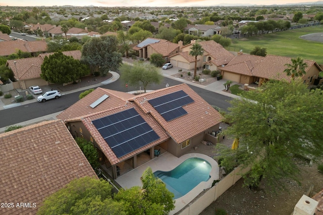 13361 N 99th Pl, Scottsdale, AZ 85260 - aerial view of residential area featuring a pool