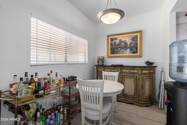 dining room featuring light wood-type flooring