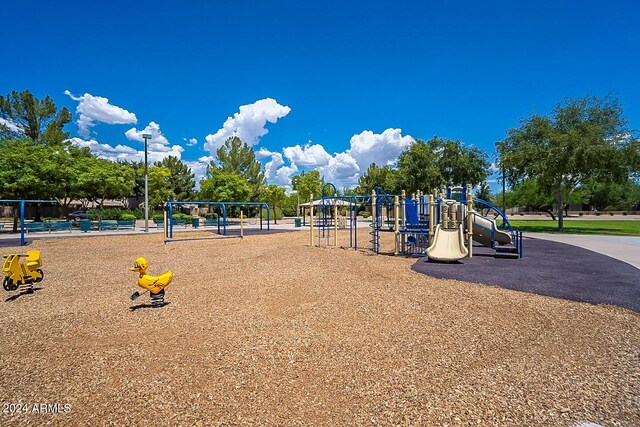 view of jungle gym