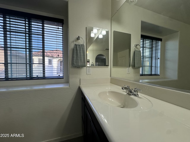 bathroom with vanity