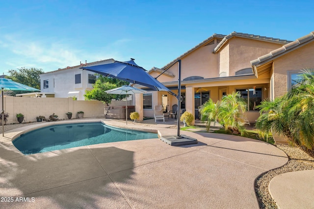 4493 E Desert Sands Dr, Chandler, AZ 85249 - view of swimming pool with a patio