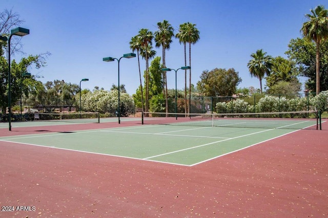 view of tennis court