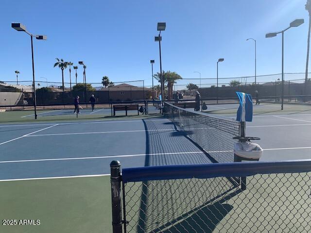 view of tennis court