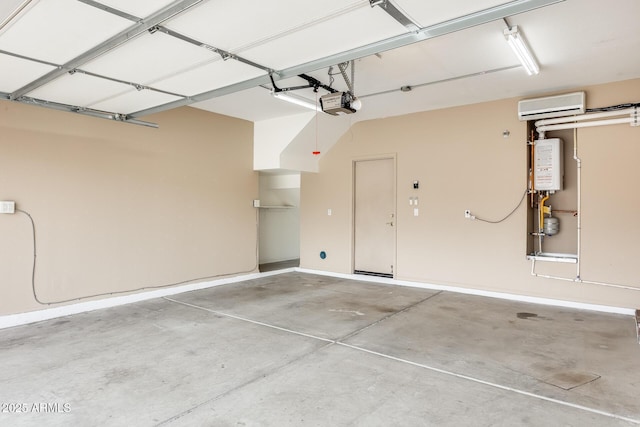 4041 W Hackamore Dr, Phoenix, AZ 85083 - garage featuring a wall unit AC, a garage door opener, and water heater