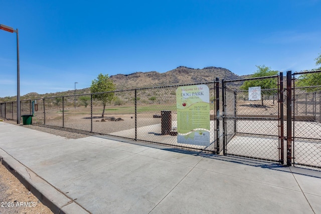4041 W Hackamore Dr, Phoenix, AZ 85083 - view of patio / terrace featuring a gate and a mountain view