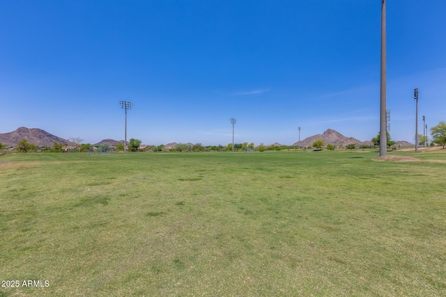 4041 W Hackamore Dr, Phoenix, AZ 85083 - view of grassy yard featuring a mountain view