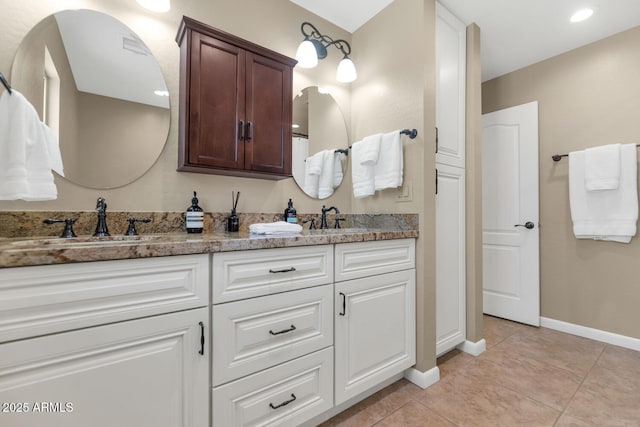 12682 N 80th Pl, Scottsdale, AZ 85260 - bathroom with double vanity and tile patterned flooring