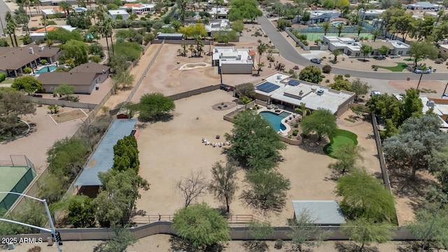 12682 N 80th Pl, Scottsdale, AZ 85260 - aerial perspective of suburban area with a pool