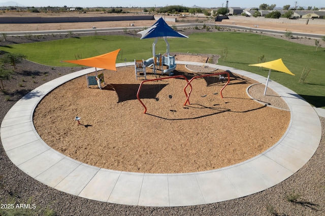 view of community jungle gym