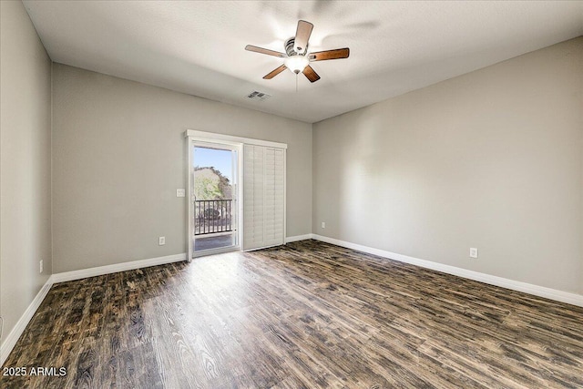 18207 W Sells Dr, Goodyear, AZ 85395 - unfurnished room with wood finished floors and ceiling fan