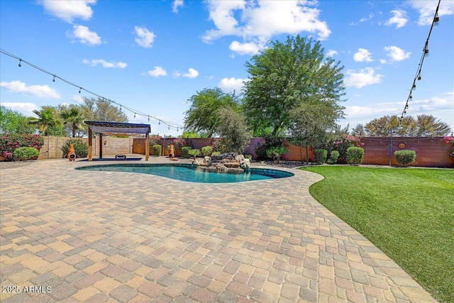 18207 W Sells Dr, Goodyear, AZ 85395 - view of pool featuring a fenced backyard and a patio
