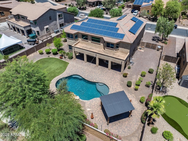 18207 W Sells Dr, Goodyear, AZ 85395 - aerial view of residential area with a pool area