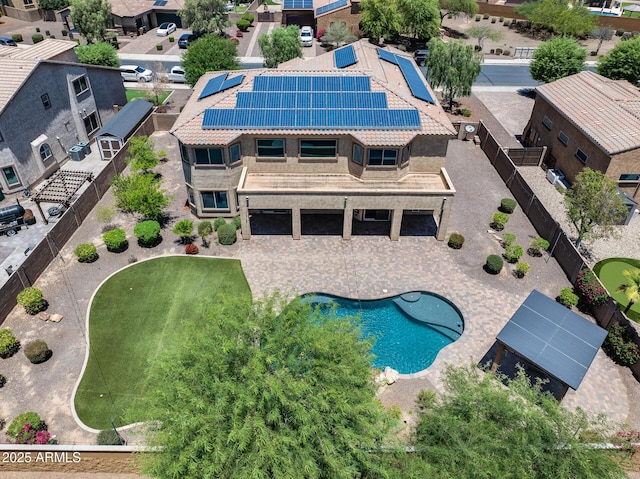 18207 W Sells Dr, Goodyear, AZ 85395 - aerial view of residential area featuring a pool area
