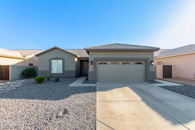 view of front of house featuring a garage