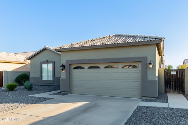 view of front of home featuring a garage