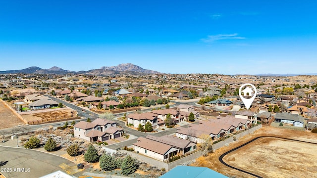 1899 Kensington Ct, Prescott, AZ 86301 - bird's eye view with a residential view and a mountain view