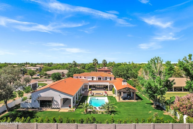 2339 E Virgo Pl, Chandler, AZ 85249 - view from above of property with a pool area