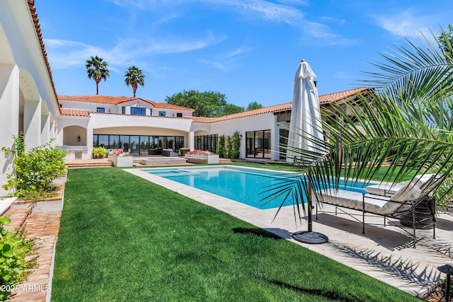 2339 E Virgo Pl, Chandler, AZ 85249 - swimming pool with a yard and a patio area