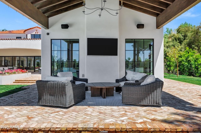 2339 E Virgo Pl, Chandler, AZ 85249 - view of patio / terrace with an outdoor hangout area