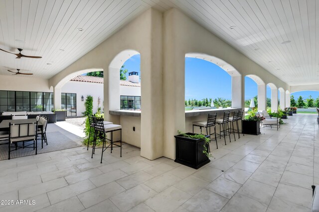 2339 E Virgo Pl, Chandler, AZ 85249 - view of patio / terrace featuring ceiling fan
