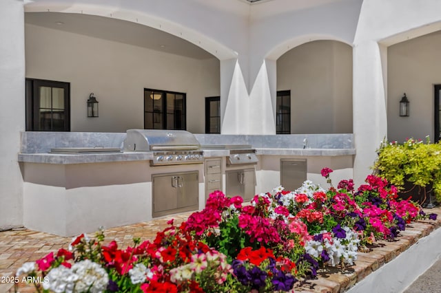 2339 E Virgo Pl, Chandler, AZ 85249 - view of patio / terrace with an outdoor kitchen and a grill